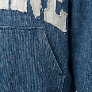 Luxury Quality Winter Zipper <b>Distressed</b> Embroidery Custom Logo Streetwear Unisex Heavyweight Soft 100% Cotton Hoodies <b>Top</b> - Product Image 5