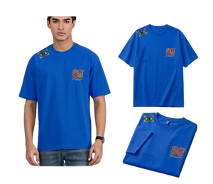 เสื้อยืดวินเทจสไตล์ลำลองแบบยูนิเซ็กซ์ ล้างสีแบบแอซิดวอช สั่งทำได้ ขายส่ง ผู้ผลิตเสื้อผ้าจากบังกลาเทศ พิมพ์ลายอนิเมะ ไซส์พลัส ตัวอักษรพิมพ์ลายเรียบ - Product Image 2