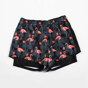 Pantalones Cortos Deportivos 2 en 1 para Correr, de Secado Rápido, con Bolsillo Lateral con Cierre, para Gimnasio, Fitness, Entrenamiento, Poliéster, para Hombre - Product Image 1