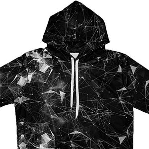 Sudadera con Capucha Personalizada para Hombre, Diseño Geométrico Impreso en 3D, Sublimación Completa, Estilo Urbano, Venta al Por Mayor - Product Image 1