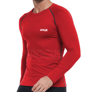 Camisetas deportivas térmicas para hombre de alta calidad con MOQ bajo, logotipo personalizado impreso, mejor precio. - Product Image 5