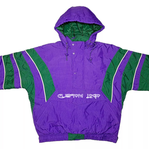 Men's Custom Logo 1/2 Zip <b>Jogger</b> Color Block Nylon Sweat Sportswear Tracksuits Patchwork Pullover Windbreaker Jacket for Spring - Product Image 5