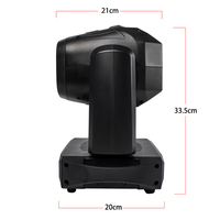Projecteur LED Gobo 100W DMX512 14 canaux avec 6 gobos rotatifs et prisme, tête mobile pour DJ et mariages - Stock US