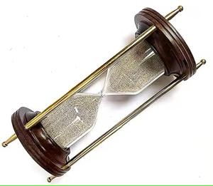 Modern Stylish Premium Quality Metal Hour Glass <b>Sand</b> <b>Timer</b> Stylish Home Office Table Decoration and Gift Idea - Product Image 4
