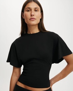 Private Labels Acceptable <b>Batwing</b> <b>T</b>-<b>shirts</b> For Women Loose Fitted O-Neck Casual fashion Summer Women's <b>T</b>-<b>Shirt</b> - Product Image 4