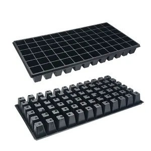 polystyrene nursery trays plant growing seed trays square hole nursery pot seedlings holder STR-072-3Q