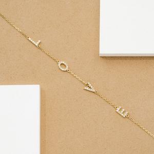 Brazalete con Corazón en Forma de Diamante, Oro Sólido de 14K, Joyería Minimalista y Elegante, Regalo Personalizado para Mujer, Cumpleaños, Aniversario, Uso Diario - Product Image 3