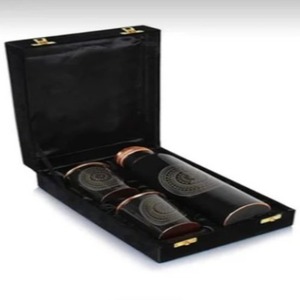 Premium <b>Copper</b> <b>Drinking</b> <b>Bottle</b> with Glass Gift Set - Product Image 1