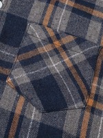 Kemeja Kancing Pria Premium Bahan Katun Twill Campuran Ramah Lingkungan Bernapas, Lengan Panjang, Kasual, Streetwear, Fashion, OEM ODM Logo Kustom