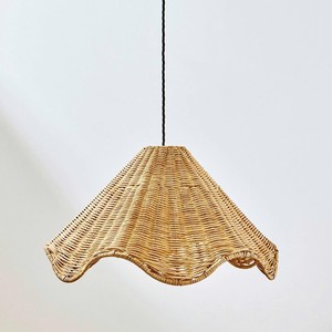 Abat-jour en rotin décoratif à suspendre au mur, pour salon, chambre et salle à manger, matériau naturel durable - Product Image 2