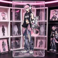Support de figurine en acrylique personnalisé OEM ODM, support d'affichage pour personnage d'anime, impression sur mesure, taille et forme personnalisées, usine