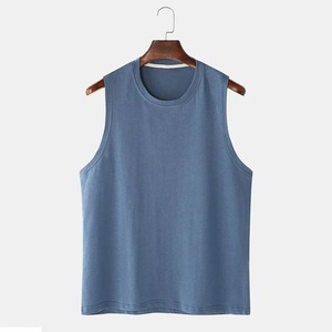 Camiseta sin mangas oversize de streetwear para hombre, camiseta deportiva sin mangas de compresión para hombre, camiseta sin mangas de bambú ecológica para hombre - Product Image 4