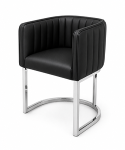 Chaise de pédicure moderne de haute qualité en PU noir avec base en métal doré pour salon de manucure de luxe - Product Image 3