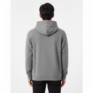 Mens Heavyweight Fleece <b>Pullover</b> Hoodie Custom Logo Oversized Hooded Sweatshirt Casual Plain Winter Apparel Streetwear <b>Jumper</b> - Product Image 3