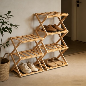 Zapatero de Madera Maciza Moderno con Taburete, Mueble Zapatero para Sala de Estar, Ideal para Entrada o Dormitorio - Product Image 5