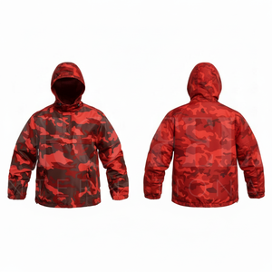 Soft Shell Custom Camouflage Design Hooded Windproof Protective Jacket Lightweight Outdoor Rainproof Protective <b>Coat</b> for Men - Product Image 3