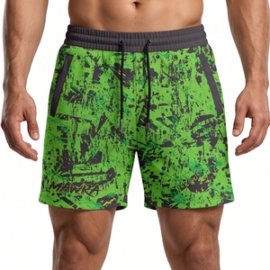 Shorts de course en jersey de coton à impression graphique personnalisée, unisexe, élégants, pour la gym, la course à pied, la musculation et l'entraînement - Product Image 1