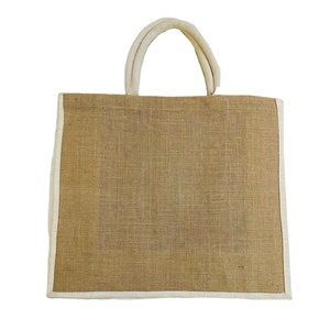 New Manufacturer Wholesale Eco Reusable Burlap Handbag Custom Logo Jute Tote <b>Bag</b> From Bangladesh for Supermarket Use <b>Gift</b> Giving - Product Image 5