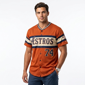 Maillot de baseball personnalisé pour homme à manches courtes avec logo d'équipe, en tissu polyester respirant et à séchage rapide, vente en gros - Product Image 3