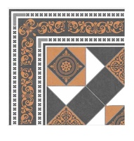 Modèle 50427-A Carreaux de sol extérieurs en porcelaine de style marocain 400x400mm 12mm d'épaisseur Antidérapants pour usage extérieur en villa - NOVAC CERAMIC
