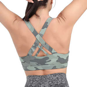 Custom Logo <b>Leopard</b> <b>Print</b> Sports Bra <b>High</b> Impact Breathable Yoga <b>Top</b> Women Gym Fitness Workout Running Crop <b>Top</b> - Product Image 5