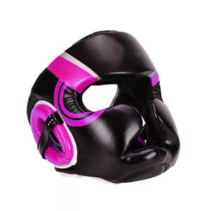 Casque de boxe professionnel Five B, en cuir de vachette, respirant, personnalisable, haute qualité, équipement de sécurité, dernier modèle. - Product Image 1