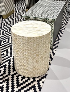 Traditional handmade side <b>stool</b> Eco-friendly villa <b>bedroom</b> <b>stool</b> Natural finish home decor Luxury <b>stool</b> for <b>bedroom</b> - Product Image 4