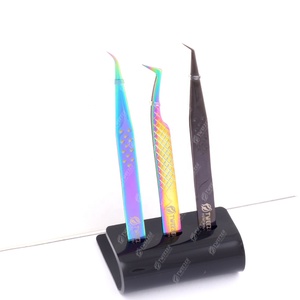 Pinzas acrílicas profesionales, soporte de exhibición para extensiones de pestañas, 6 agujeros, estante de almacenamiento para pinzas - Product Image 4