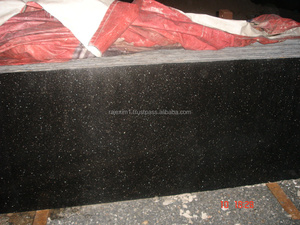 Polished Gangsaw <b>Granite</b> <b>Slabs</b> Size 180ups x 280ups Black Galaxy Thickness 2cm Classic Paradise for flooring - Product Image 3