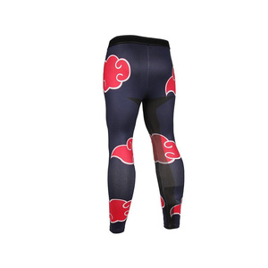 STAR SPEED Leggings de compression personnalisés pour hommes, imprimés par transfert thermique, longueur intégrale, taille élastique, coton, fibre de bambou, respirant, 180g - Product Image 6