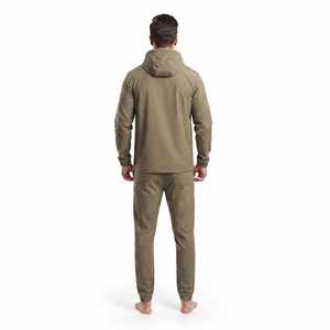 Conjunto Deportivo de Hombre en Nailon y Poliéster, Chaqueta con Capucha y Cremallera Completa, Pantalones Jogger, Ropa Deportiva con Logotipo Personalizado - Product Image 4