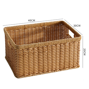 Cesta de Almacenamiento de Archivos de Ratán con Asas, Organizador de Documentos de Mimbre, Conveniente para Oficina, Color Natural, Venta al por Mayor desde Vietnam - Product Image 3