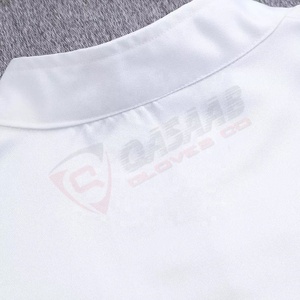 Blanco-poliéster Algodón Singles-breasted Frenches-Cocina italiana-Baking Cook-Wear Work-Wear Manga larga Chef Uniformes Chaqueta - Product Image 3