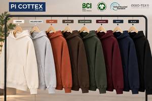Sudadera con Capucha de Felpa de Algodón y Poliéster para Hombre, Sudadera de Punto Personalizada para Equipo, Estilo Vintage, Formal, ODM, Tejido Premium Sólido - Product Image 4