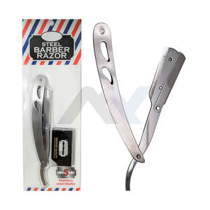 Navaja de Afeitar Profesional de Acero Inoxidable Premium, Navaja de Afeitar de Filo Recto para el Cuidado Personal Masculino, Uso en Salón de Belleza, Duradera - Product Image 2