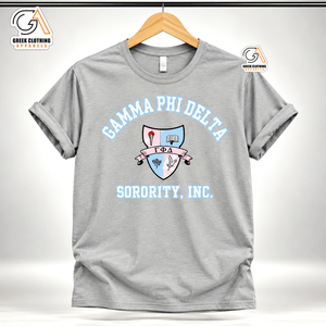 Camiseta de Verano de Manga Corta para Mujer Gamma Phi Delta, 100% Algodón, Bordada, de Secado Rápido y Ecológica, Calidad Premium - Product Image 4