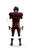 JAMEZ SPORTS Maillot et pantalon de football américain légers, performance, col en V, manches courtes, unisexe, 100 % coton