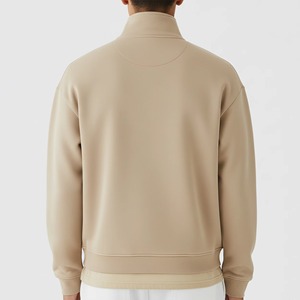 Sudadera Casual Personalizada para Hombre, 100% Algodón, Forro Polar de Invierno, Sólida, Impermeable, Transpirable, Cuello Redondo, Manga Larga, OEM - Product Image 3