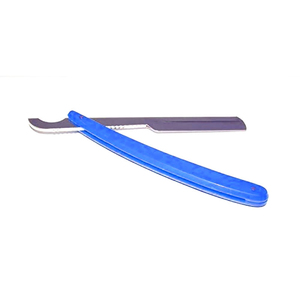 Rasoirs droits de barbier de style turc en acier inoxydable avec manche en plastique, rasoirs pliants pour le rasage avec étiquette privée - Product Image 4