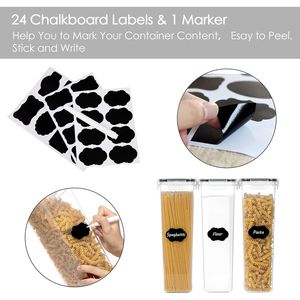 Set di 4 Contenitori Ermetici per Pasta da 2,8L con Coperchi, Senza BPA, per Organizzazione Dispensa e Conservazione Alimenti - Product Image 5