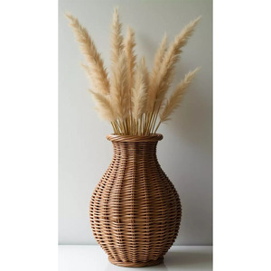 Florero de Ratán Rústico, Ecológico y Duradero con Lazo, Diseño Moderno, Hecho a Mano, con MOQ Bajo, Venta al Por Mayor desde Vietnam - Product Image 3