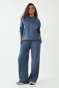 <b>Womens</b> Casual Tracksuit with Soft Knit <b>Jacket</b> and Open Hem Pants for Everyday Comfort Lounge Wear Light Exercise - Product Image 6