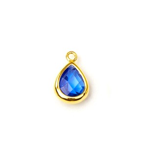 Citrine Quartz Teardrop <b>Pendant</b> High Quality Brass Faceted Pear Shape Gemstone Charm for DIY Jewelry Making Necklace - Product Image 5