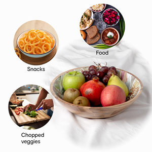 RF Crafts Nouveau design attrayant Bols de service Émail imprimé Décoration intérieure de table latérale pour les fêtes Servir la salade - Product Image 2