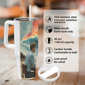 40Oz <b>Large</b> Capacity Stainless Steel Tumbler For Farming And Agricultural Events - Product Image 5