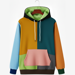 Sweat-shirt unisexe d'hiver de haute qualité, 100% coton molletonné, avec poche, imperméable, coupe classique, épais, grandes tailles - Product Image 6