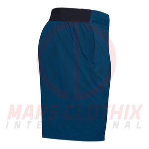 Shorts de sport pour hommes, style streetwear, taille élastique, design tendance, avec poches latérales, en vente. - Product Image 4