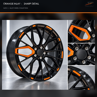 Jantes forgées 6061-T6 à 20 rayons en Y, finition noir brillant, concaves profondes, 18-22 pouces, 5x112 5x120 5x130 pour BMW Audi Mercedes-Benz