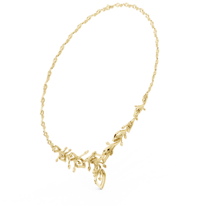 สร้อยคอทองคำ 18K รุ่น Elysian Vine Sparkle - Product Image 2
