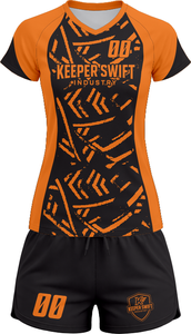 Tenue de volley-ball SpikeStorm Pro AeroSpike Elite, kit de volley-ball ThunderHit Premium, 100 % polyester, impression par sublimation intégrale - Product Image 2